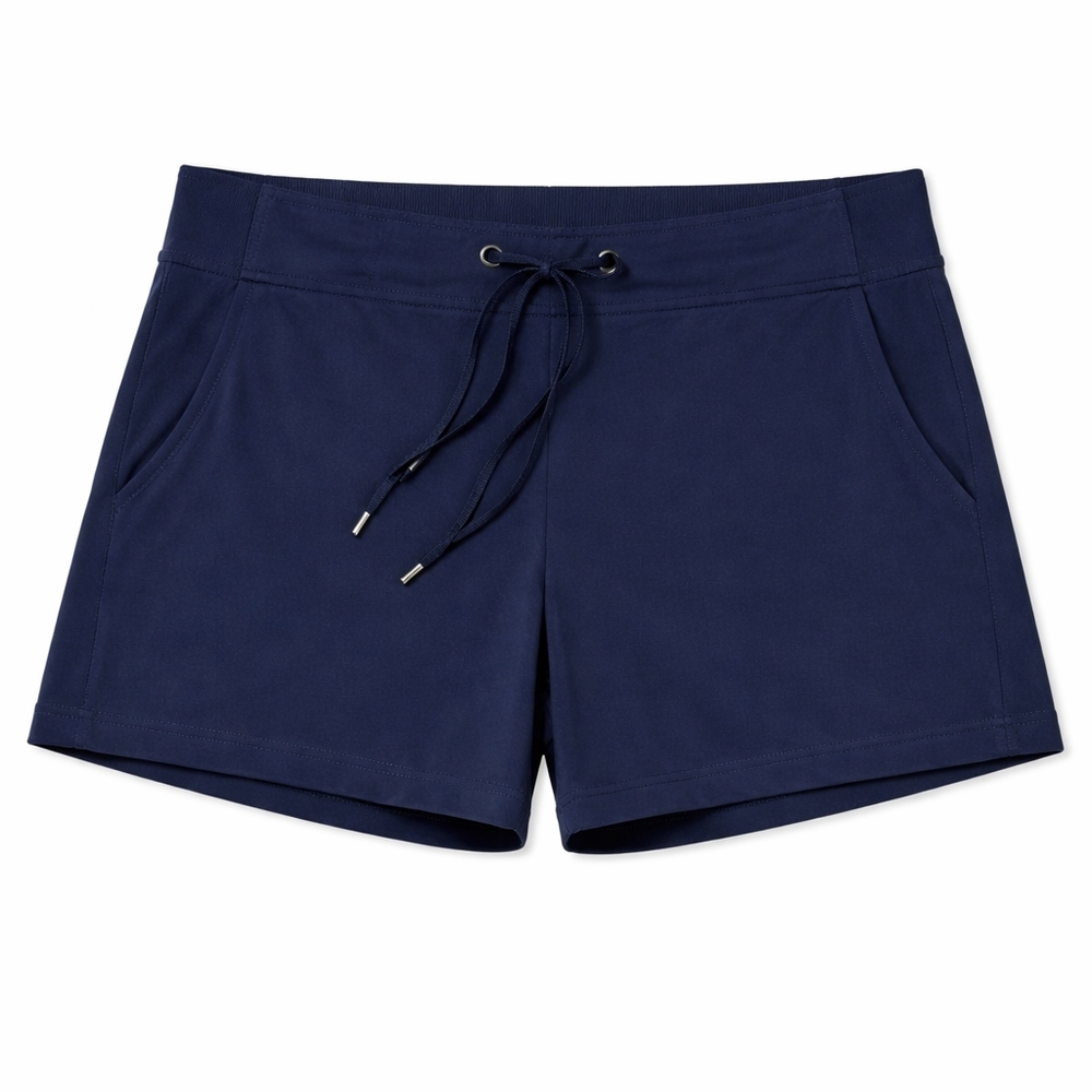 Athleta Dark Blue Drawstring Everyday Athletic Shorts, Women's Size 8